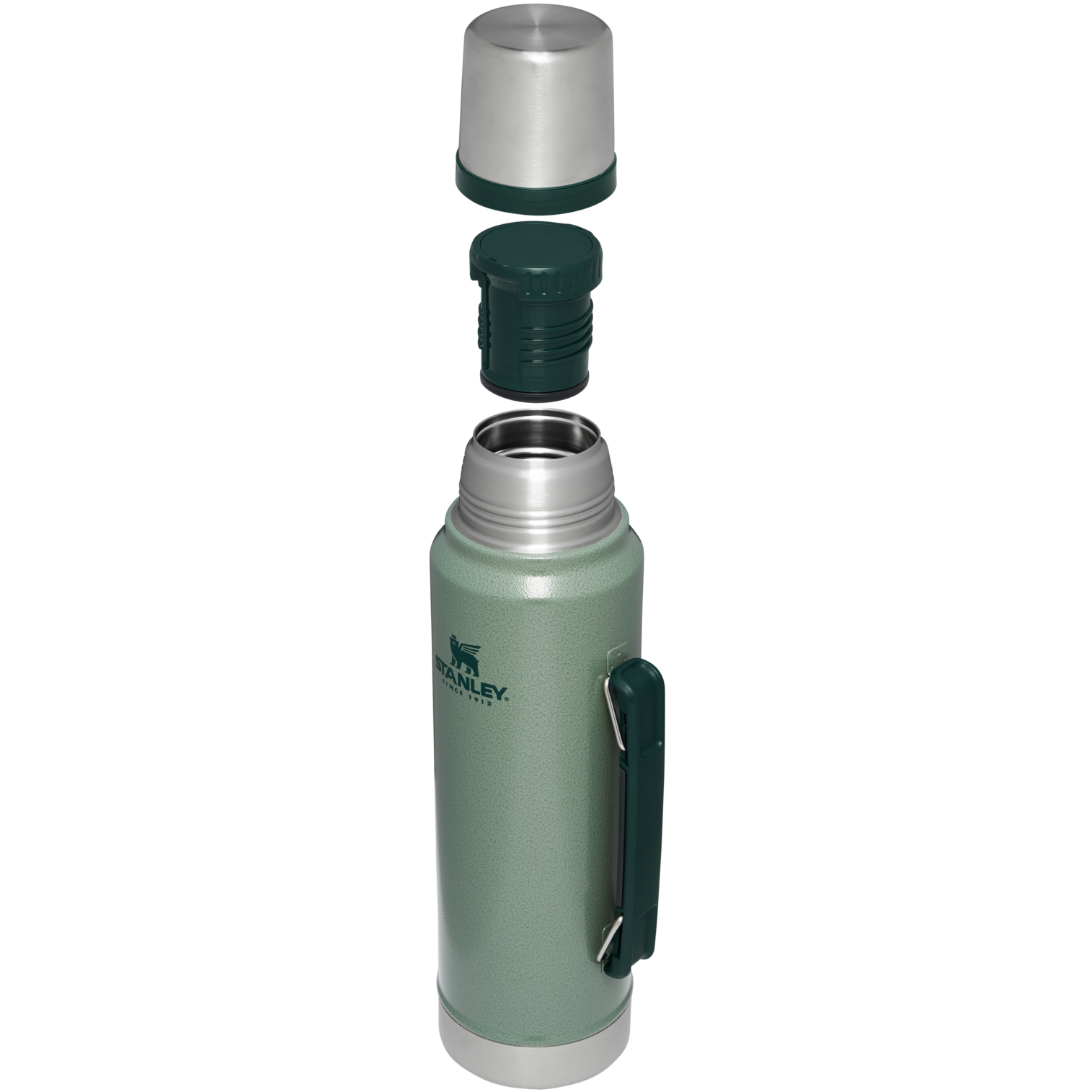B2B_Web_PNG-The-Legendary-Classic-Bottle-1-1QT-RSS-Hammertone-Green-Hero-Exploded_780f9aef-15da-45aa-8eab-72efd2b15f82.png