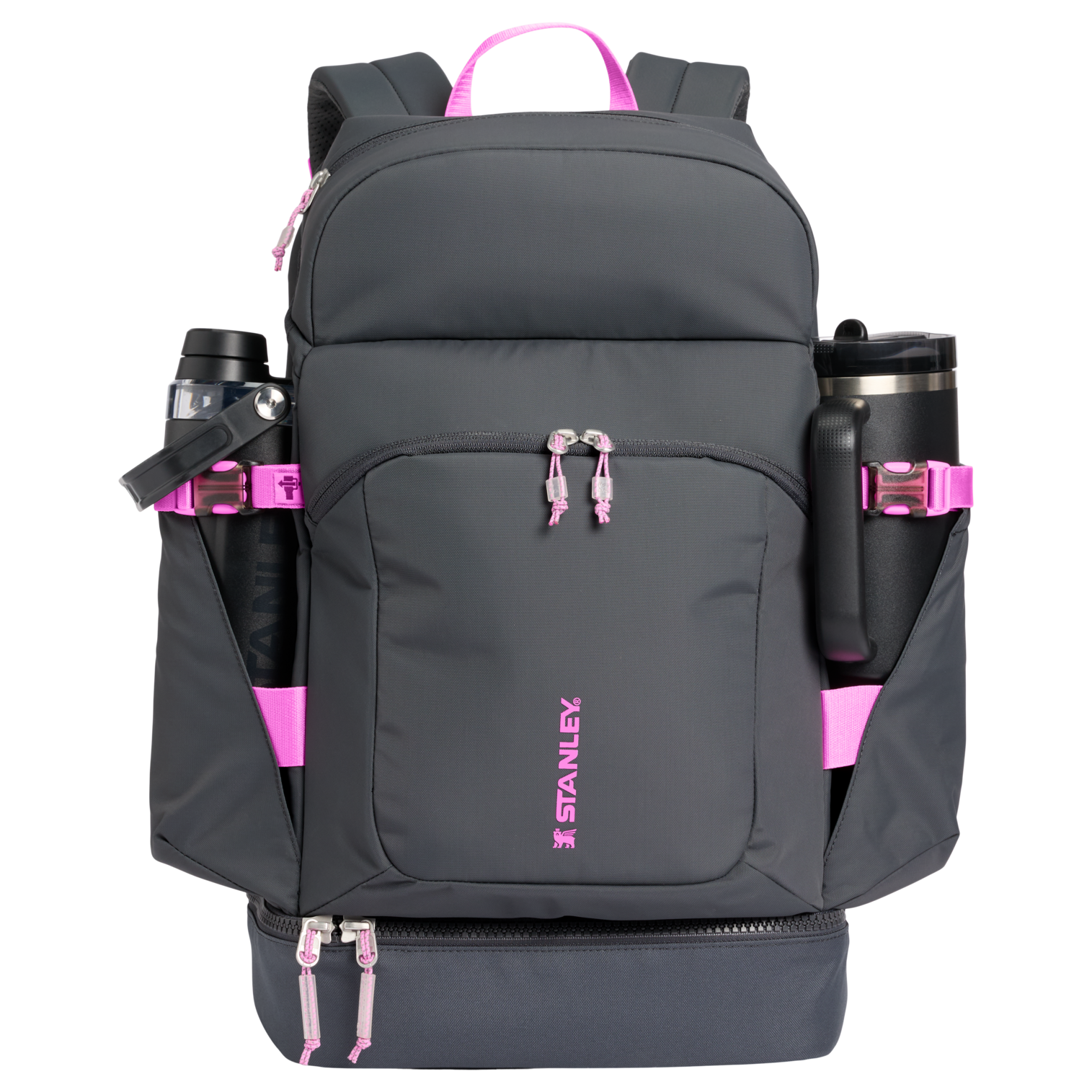 Web_PNG_Square-TheVitalizeMacroMethodBackpack30.9QT-CharcoalHotPink-FrontPropped.png